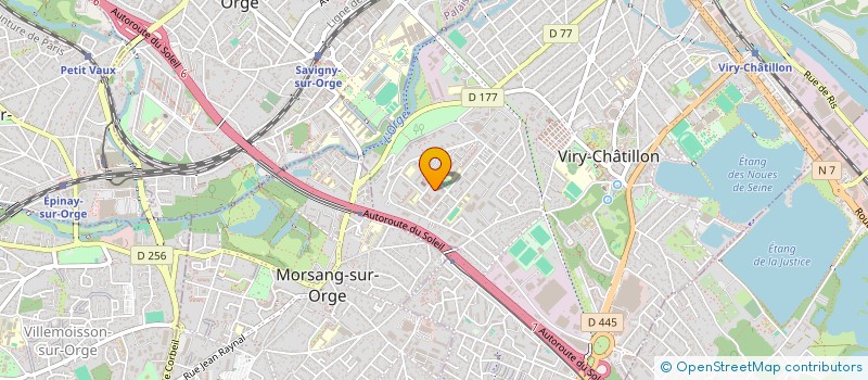 localisation de l'entreprise RISH à VIRY-CHATILLON
