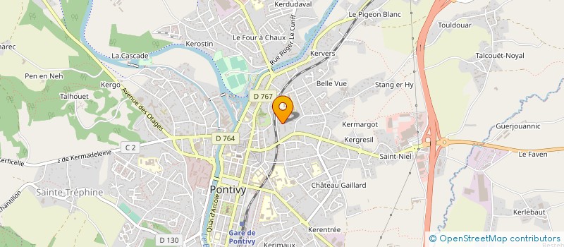 localisation de l'entreprise RISING  PONTIVY