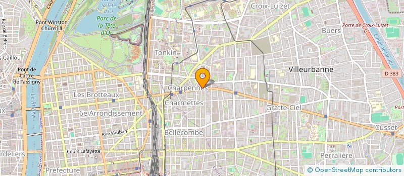 localisation de l'entreprise RISING LINK  VILLEURBANNE