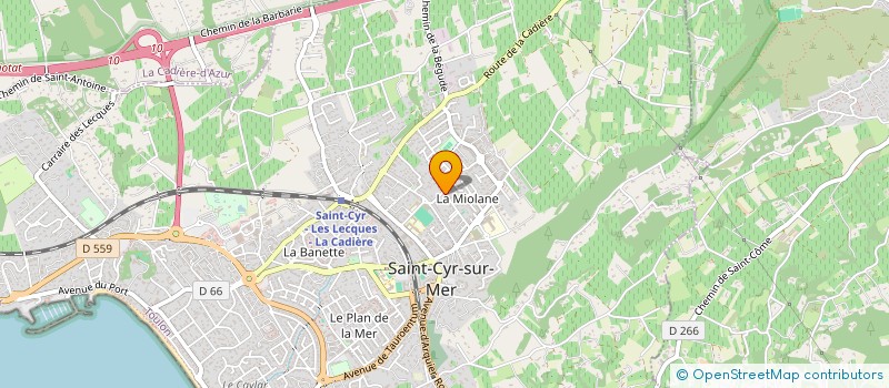 localisation de l'entreprise RISING OUT à SAINT-CYR-SUR-MER