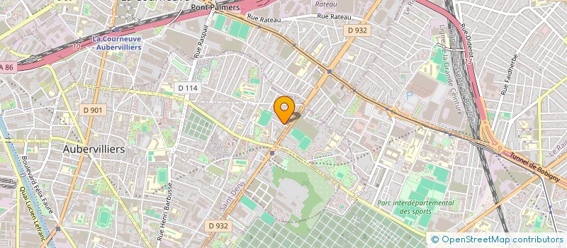 localisation de l'entreprise RISING STARS D'AUBERVILLIERS CRICKET CLUB (RSDA)  AUBERVILLIERS