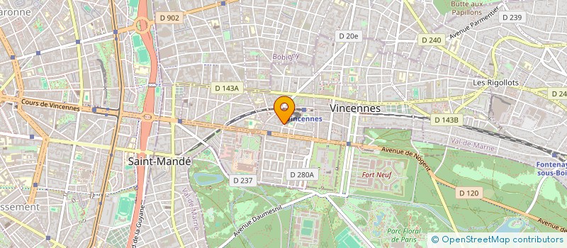 localisation de l'entreprise RISK CONCEPT à VINCENNES