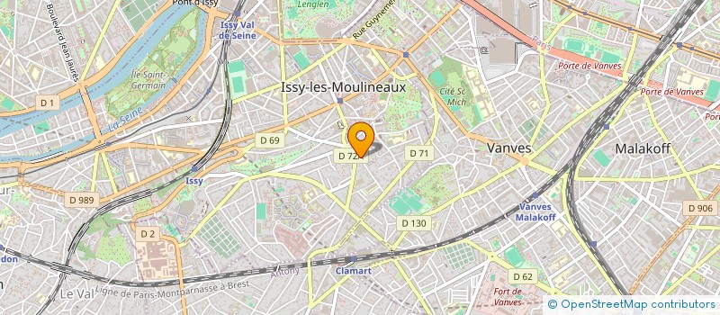 localisation de l'entreprise RISK PRODUCTION à ISSY-LES-MOULINEAUX
