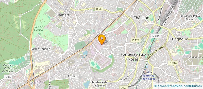 localisation de l'entreprise RISKAUDIT IRSN-GRS INTERNATIONAL à FONTENAY-AUX-ROSES