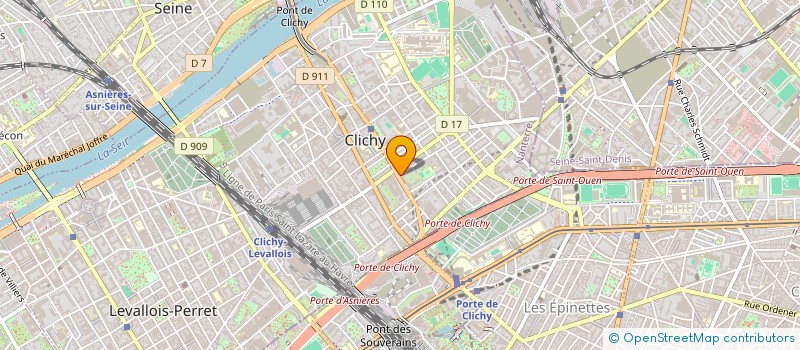 localisation de l'entreprise RISLAINE VOYAGE à CLICHY