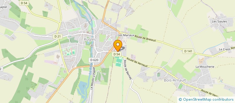 localisation de l'entreprise RISLE MATERIEL AGRICOLE ET MOTOCULTURE DE PLAISANCE  BOIS-ARNAULT