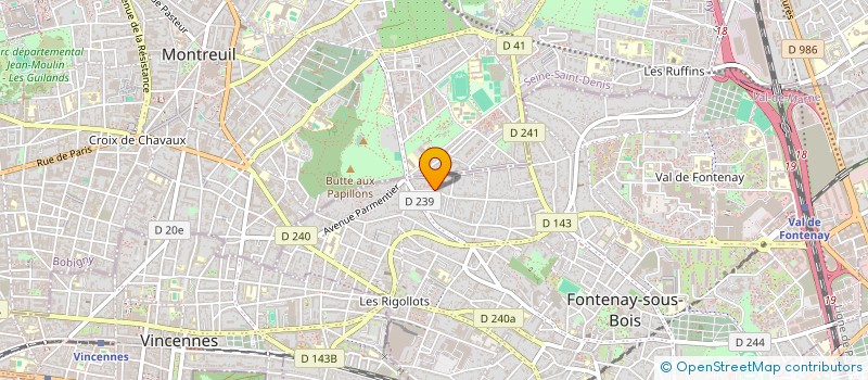 localisation de l'entreprise RISOCIATION à MONTREUIL