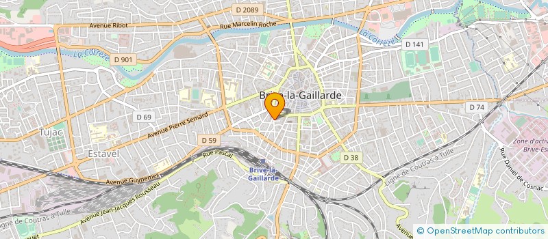 localisation de l'entreprise RISPAL  BRIVE-LA-GAILLARDE