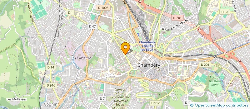 localisation de l'entreprise RISS DISTRIBUTION à CHAMBERY