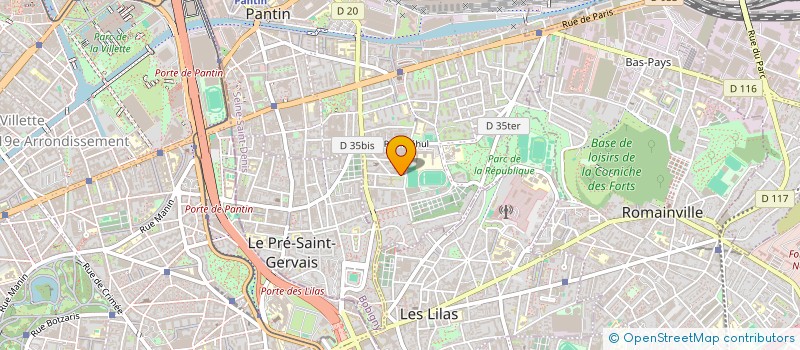 localisation de l'entreprise RISSE EQUIPEMENT  PANTIN