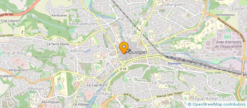 localisation de l'entreprise RISSO à QUIMPER