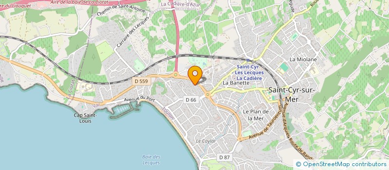 localisation de l'entreprise RISTA IMMO à SAINT-CYR-SUR-MER