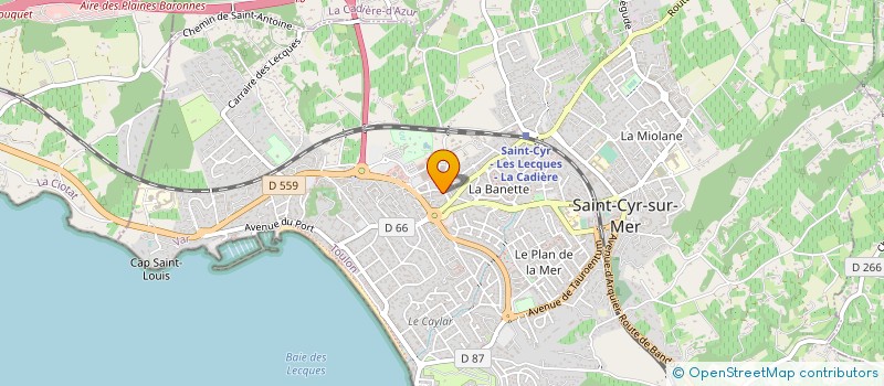 localisation de l'entreprise RISTAGNO JOSEPH à SAINT-CYR-SUR-MER