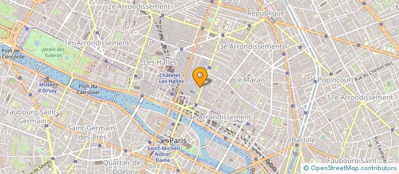 localisation de l'entreprise RISTORANTE BEAUBOURG  PARIS