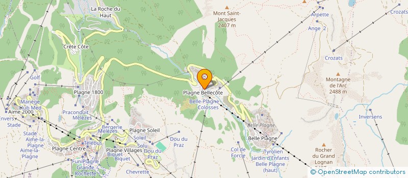 localisation de l'entreprise RISTORTO RESORT  LA PLAGNE TARENTAISE