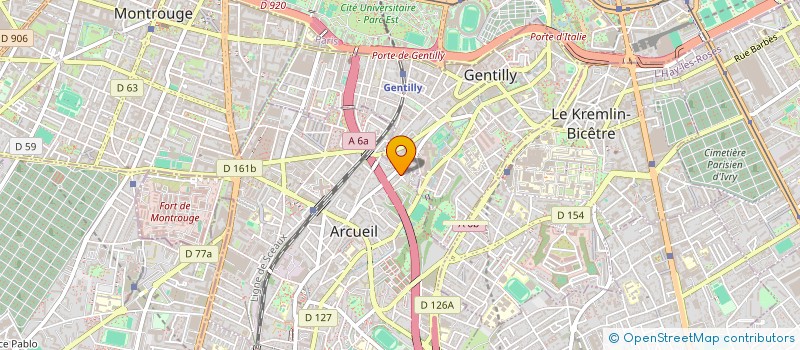 localisation de l'entreprise RITA  ARCUEIL