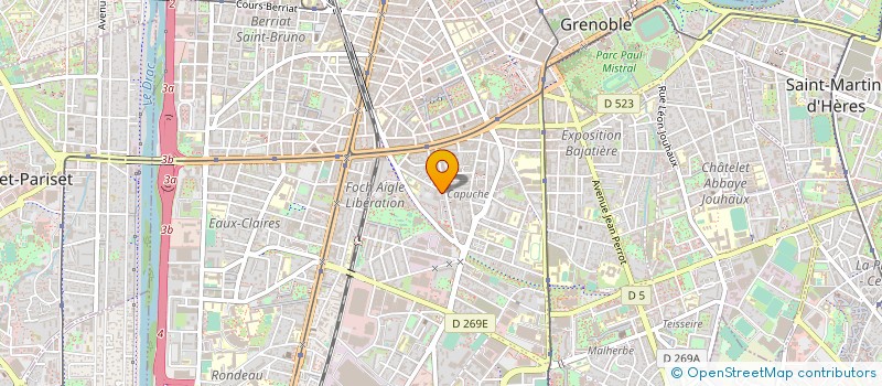 localisation de l'entreprise RITA ECHAFAUDAGE à GRENOBLE