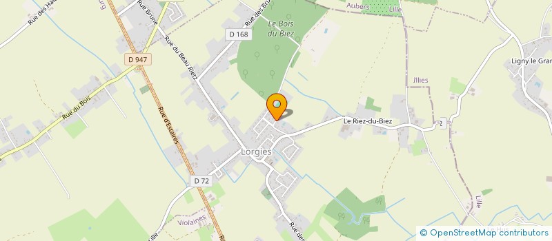 localisation de l'entreprise RITA & FILS  LORGIES