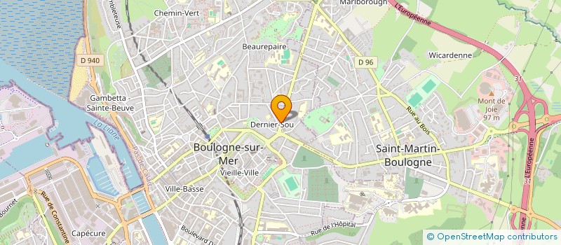 localisation de l'entreprise RITAINE-MARTEL & TRIQUET  BOULOGNE-SUR-MER