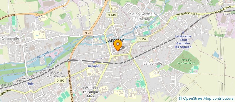 localisation de l'entreprise RITAL COIFF à ARPAJON