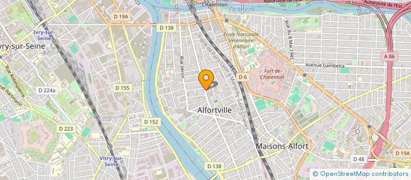 localisation de l'entreprise RITEL TRANSPORTS à ALFORTVILLE