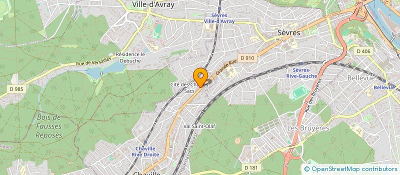 localisation de l'entreprise RITISH à CHAVILLE
