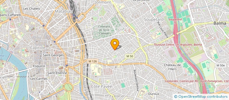 localisation de l'entreprise RITOURNELLE  TOULOUSE