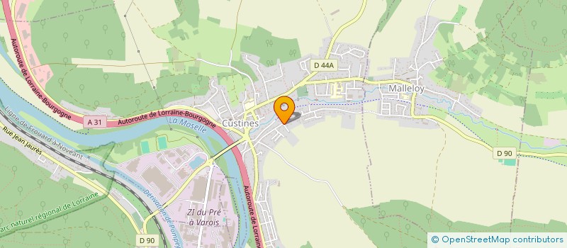 localisation de l'entreprise RITTER MAINTENANCE  CUSTINES