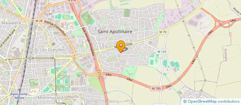 localisation de l'entreprise RITUALIST  SAINT-APOLLINAIRE