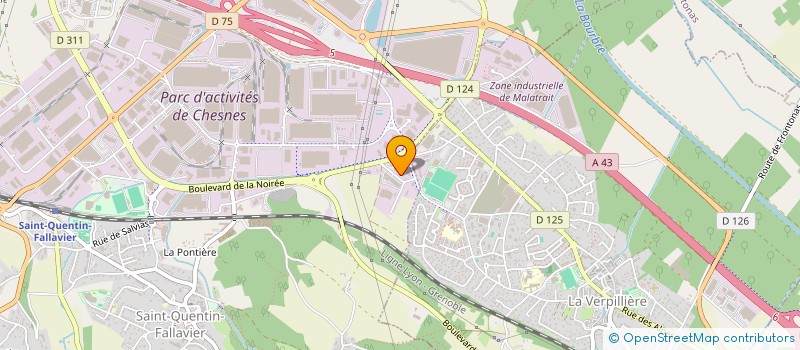 localisation de l'entreprise RITUEL BARBER  SAINT-QUENTIN-FALLAVIER