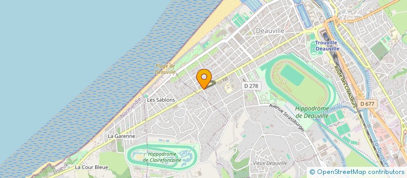 localisation de l'entreprise RITZ FINANCE à DEAUVILLE