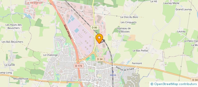 localisation de l'entreprise RITZENTHALER OUEST à VERN-SUR-SEICHE