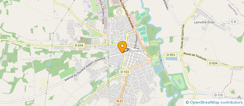 localisation de l'entreprise RIU  FLEURANCE