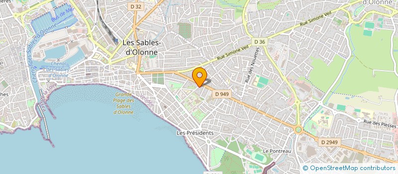 localisation de l'entreprise RIV'AGE COTE DE LUMIERE à LES SABLES D'OLONNE