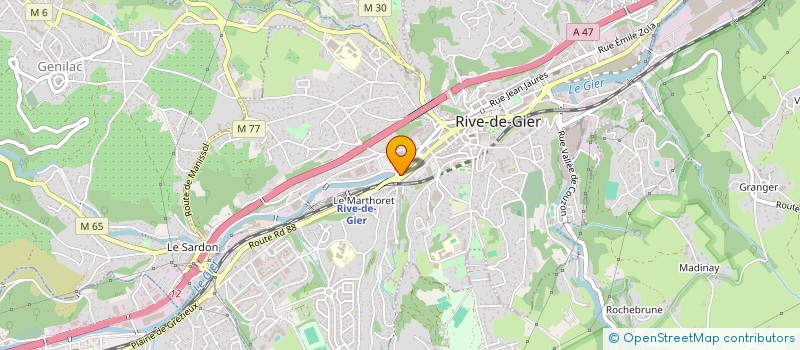 localisation de l'entreprise RIV'INFIRMIERS  RIVE-DE-GIER
