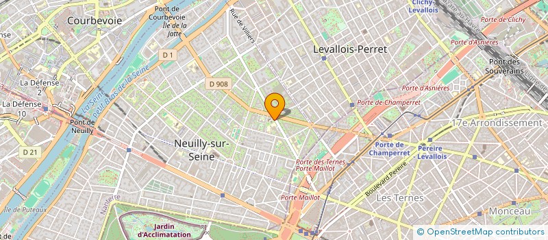 localisation de l'entreprise RIV'INVEST  NEUILLY-SUR-SEINE