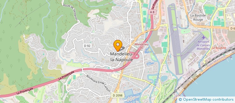 localisation de l'entreprise RIV MER VOYAGES à MANDELIEU-LA-NAPOULE