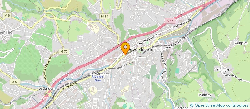 localisation de l'entreprise RIV'@VENIR à RIVE-DE-GIER