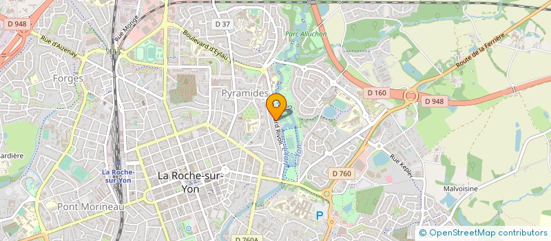 localisation de l'entreprise RIV'YON PETANQUE à LA ROCHE-SUR-YON