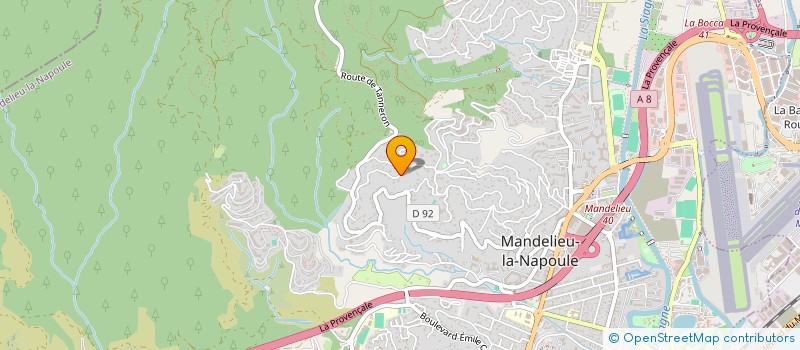 localisation de l'entreprise RIVA à MANDELIEU-LA-NAPOULE