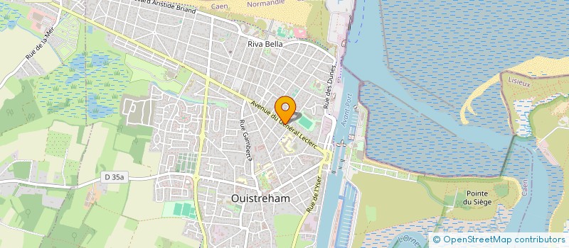 localisation de l'entreprise RIVA  OUISTREHAM