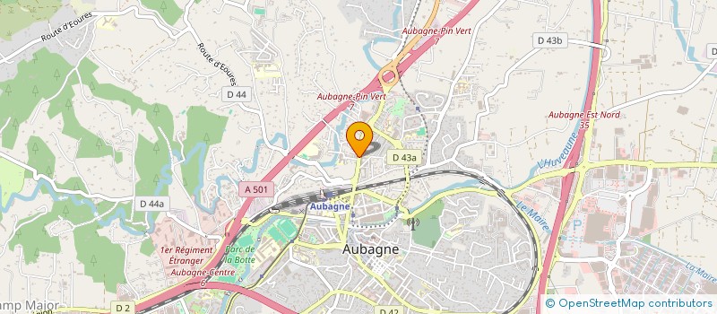 localisation de l'entreprise RIVA  AUBAGNE