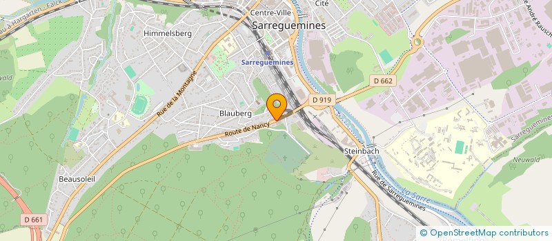 localisation de l'entreprise RIVA à SARREGUEMINES