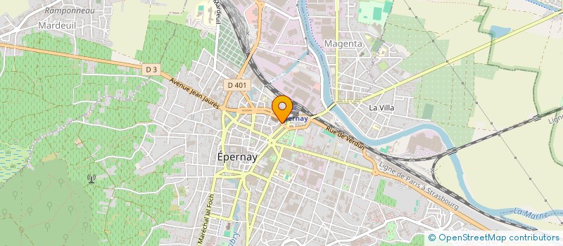 localisation de l'entreprise RIVA  CHAMPILLON