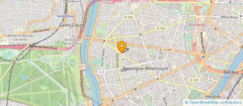 localisation de l'entreprise RIVA à BOULOGNE-BILLANCOURT