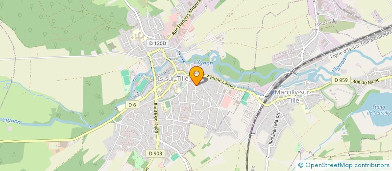 localisation de l'entreprise RIVA  IS-SUR-TILLE