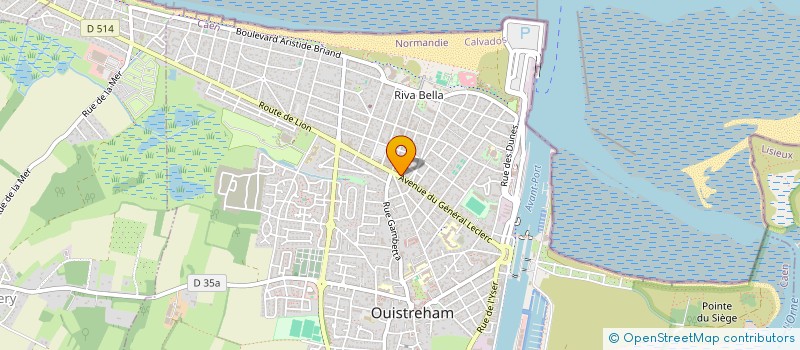 localisation de l'entreprise RIVA AUTO ECOLE à OUISTREHAM