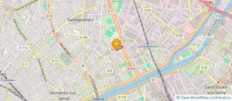 localisation de l'entreprise RIVA GROUP FACILITES à GENNEVILLIERS