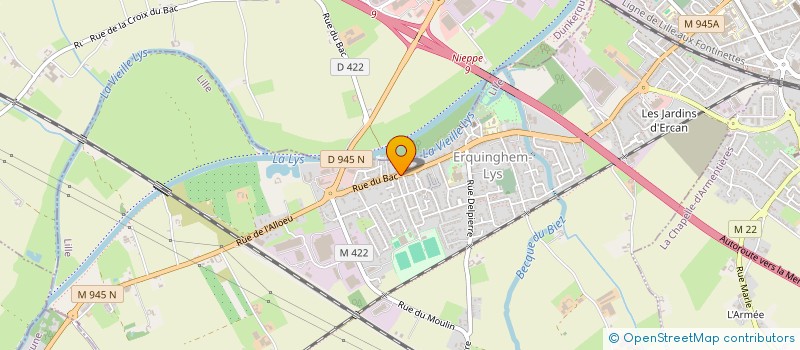 localisation de l'entreprise RIVA INTERNATIONAL TRANSPORTS  ERQUINGHEM-LYS