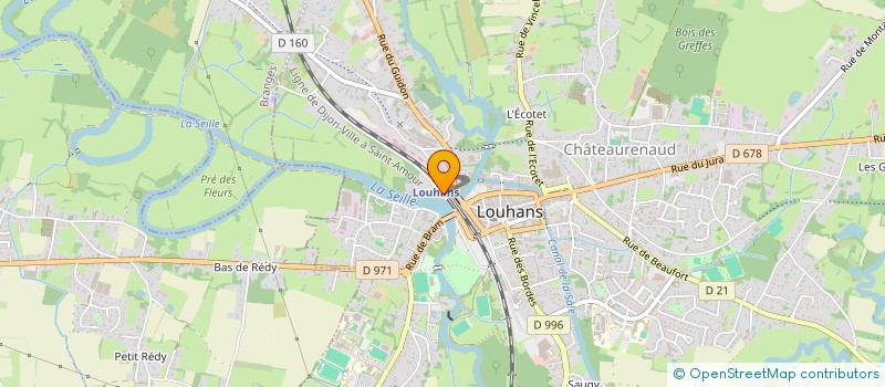 localisation de l'entreprise RIVA LA SEILLE à LOUHANS